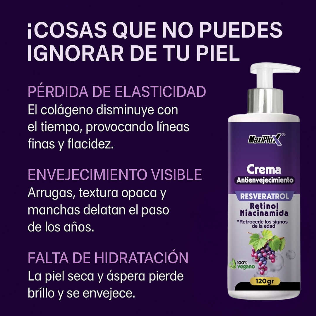 Crema de belleza con resveratrol de la marca KaJota, frasco de 50 ml con textura cremosa y envase elegante.