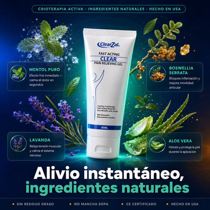Frasco de 60ml de ClearZal de KaJota para bienestar, con gotas transparentes en envase con etiqueta blanca y logotipo.