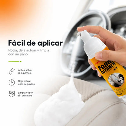 Espuma limpiadora de hogar KaJota en botella con pulverizador, espuma blanca y suave para limpieza eficiente.