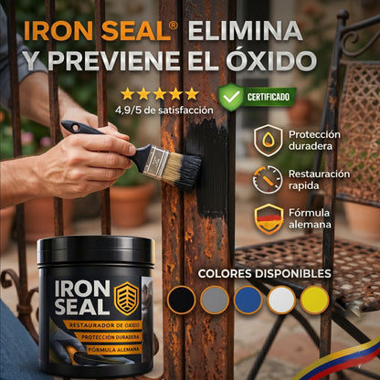 Sellador de hierro para reparación, en color oxidado, de la marca KaJota, con acabado de pintura antioxidante en superficie.